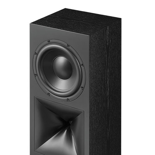 Satin black ash wood veneer finish